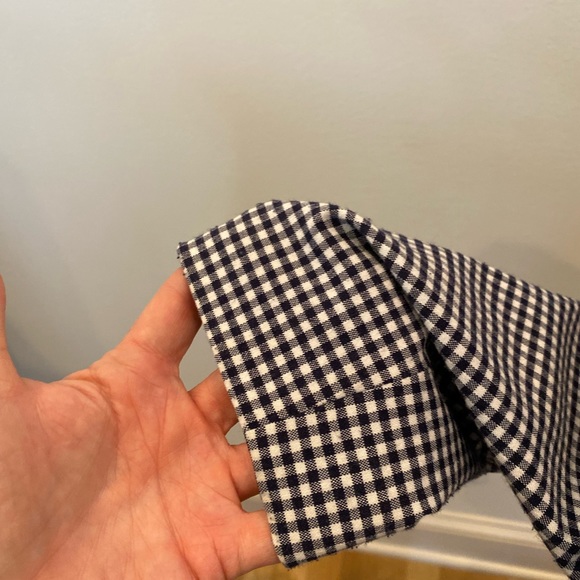 Alessandro Womens Navy White Check Full Zipper Jacket w Marching Skirt Suit / 4 - Picture 4 of 13